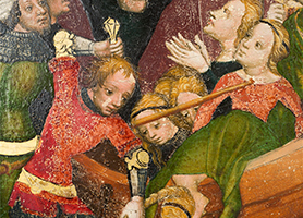 Martyrium der heiligen Ursula und ihrer Gefährtinnen Um 1415  Diözesane Sammlung Leni Deinhardstein, Lisa Rastl, Dom Museum Wien