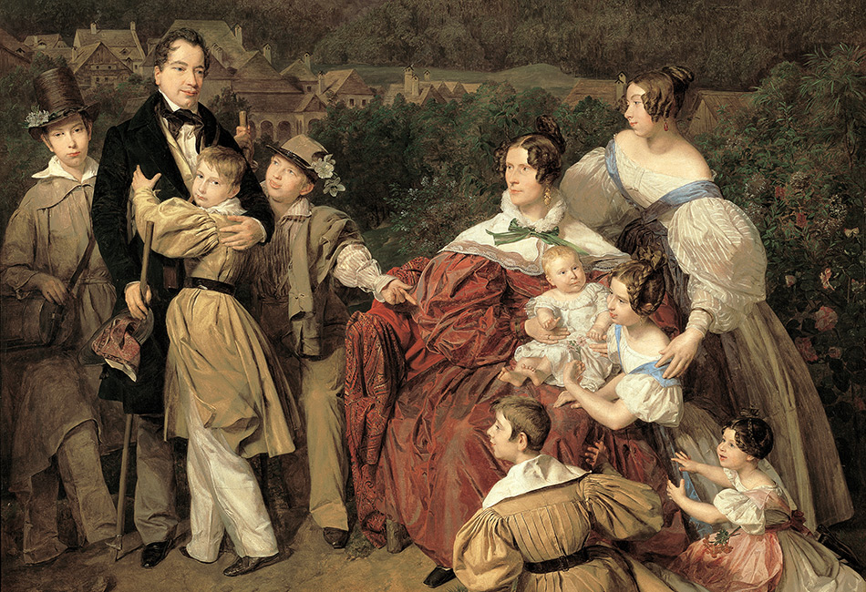 Ferdinand Waldmüller, Familie Eltz, 1835. © Belvedere, Wien, Ankauf aus Privatbesitz, unter Mitwirkung des Vereins der Museumsfreunde, Wien